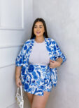 conjunto yasmin azul estampado plus size