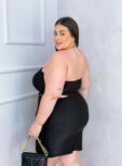 vestido ary preto plus size