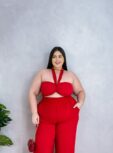 cropped nataly vermelho plus size