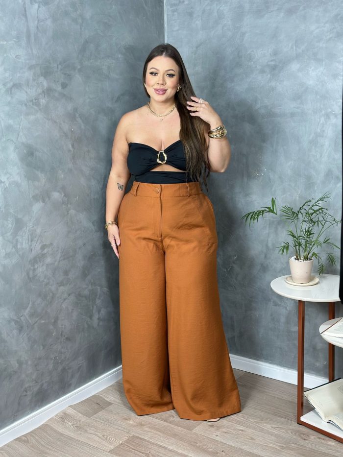 calça nany caramelo p