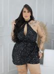 conjunto ariane preto plus size