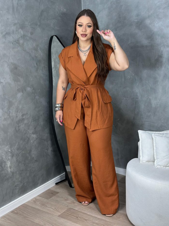 conjunto milão caramelo plus size conjunto milão caramelo plus size