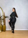 calça guta preta plus size