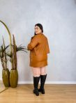 jaqueta lídia caramelo plus size