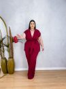 conjunto milão vinho plus size
