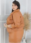 jaqueta lídia caramelo plus size