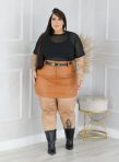 jaqueta lídia caramelo plus size