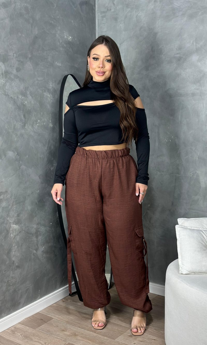 cropped jasmin preto plus size