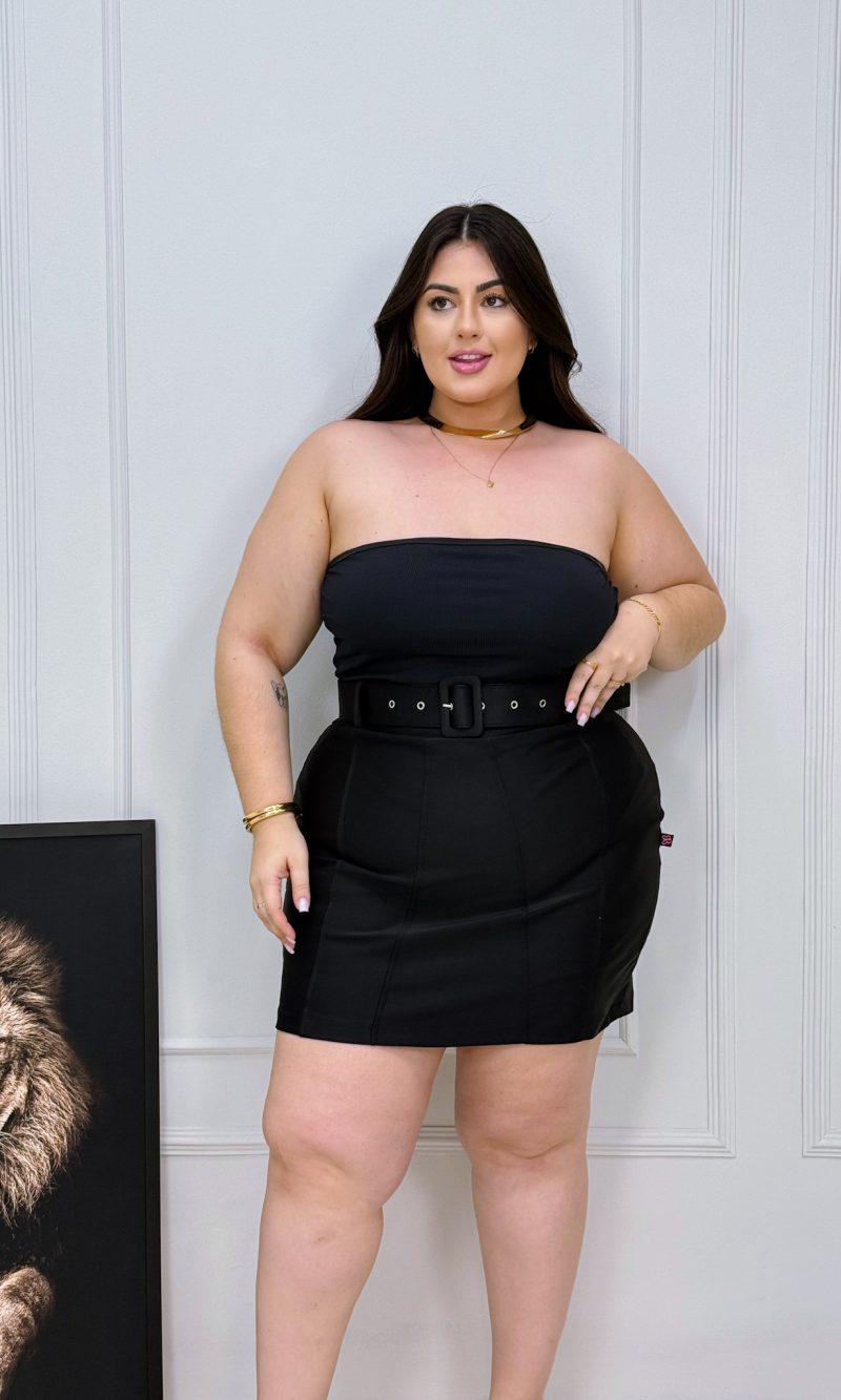 saia ayra preto plus size