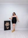 saia ayra preto plus size