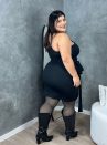 vestido ariadne preto plus size