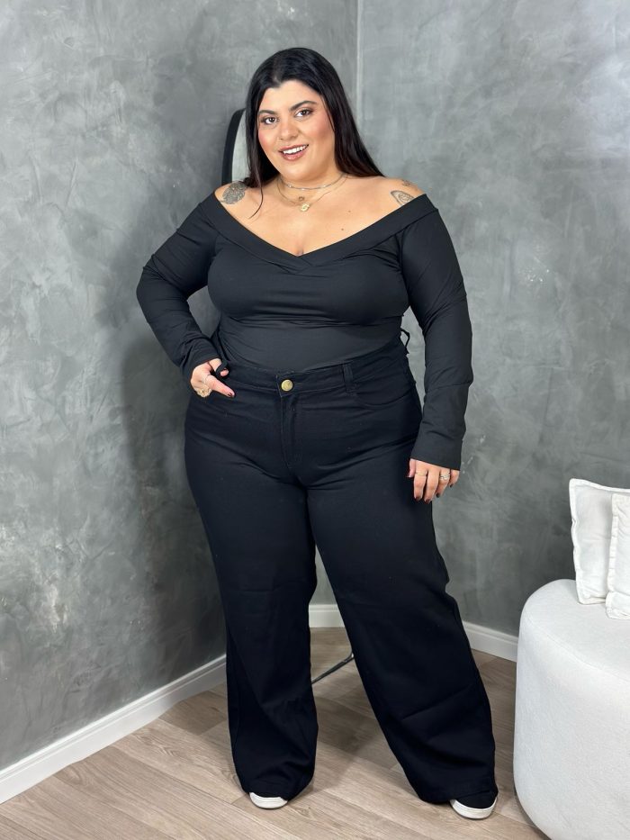 calça aria preto plus size