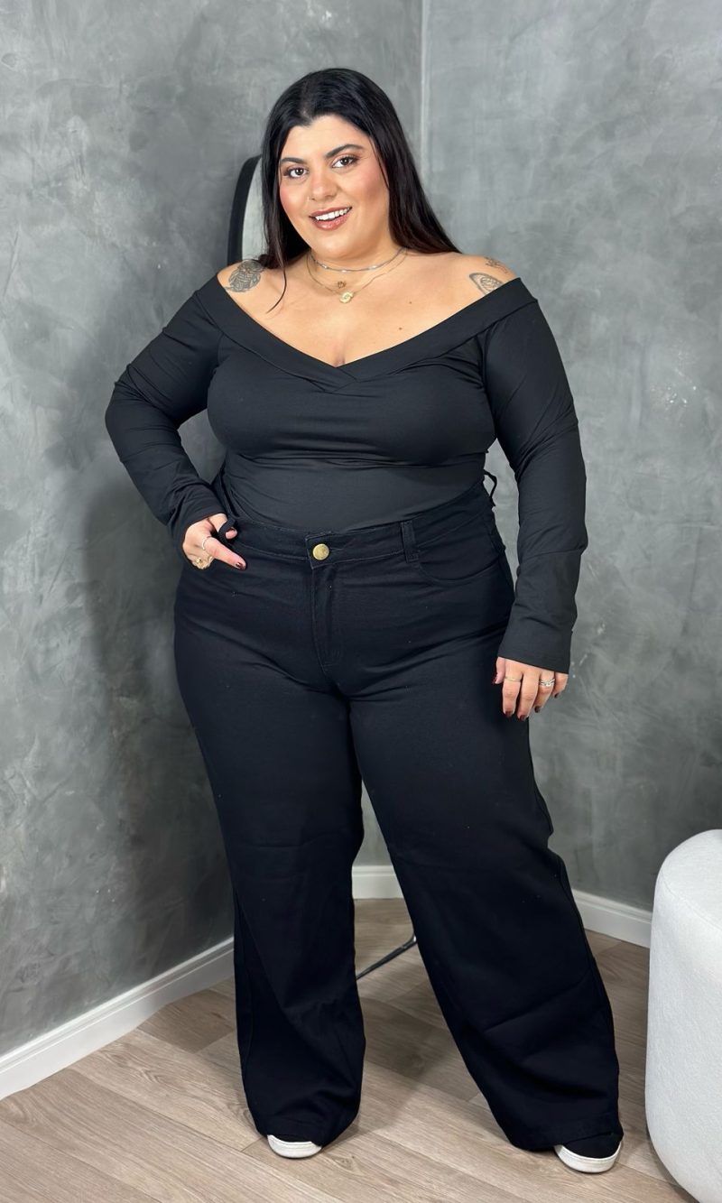 calça aria preto plus size
