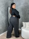 calça jadyla estonada plus size