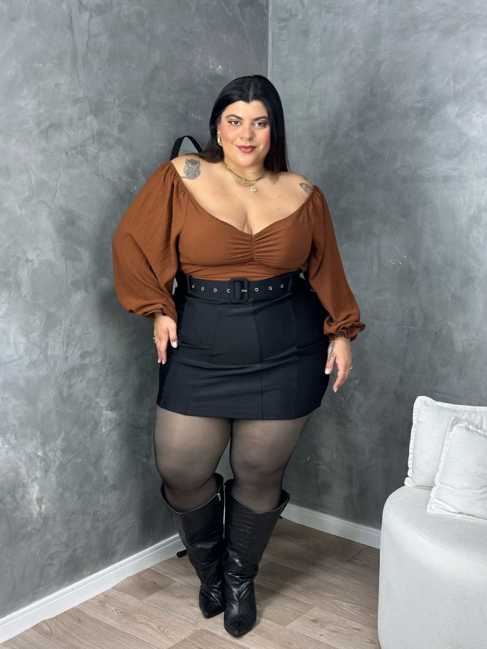 saia ayra preto plus size saia ayra preto plus size
