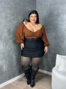 saia ayra preto plus size