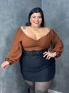saia ayra preto plus size