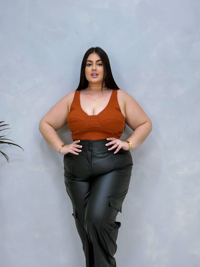 cropped liora telha plus size cropped liora telha plus size