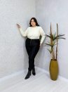 calça liz preta/Ônix plus size