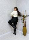calça liz preta/Ônix plus size