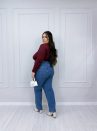 calça mom lorrayne jeans plus size