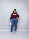calça mom lorrayne jeans plus size