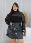 saia lury preto plus size