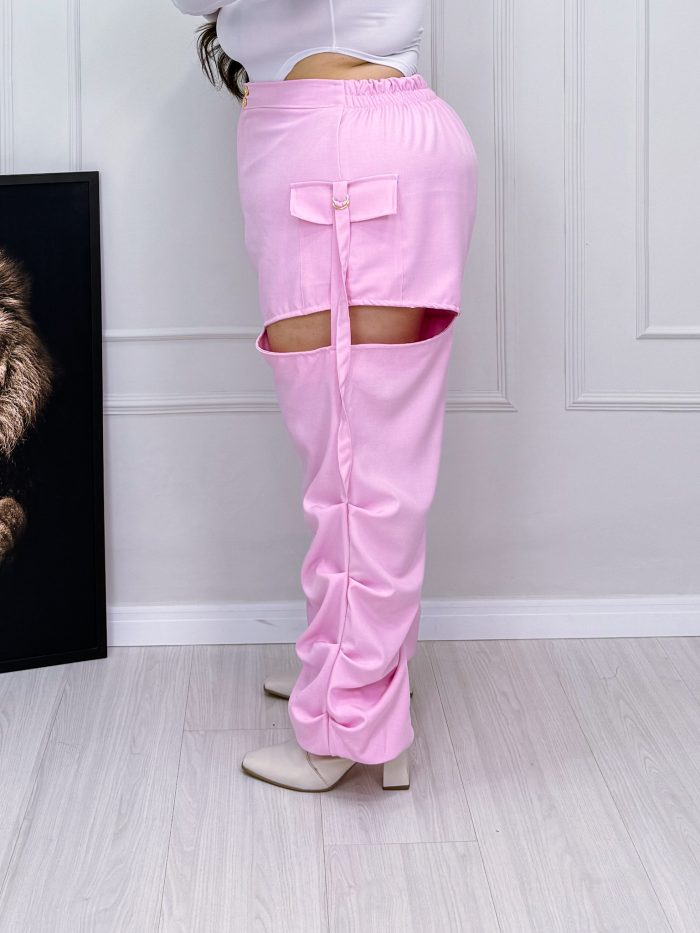 calça carlotta rosa plus size calça carlotta rosa plus size