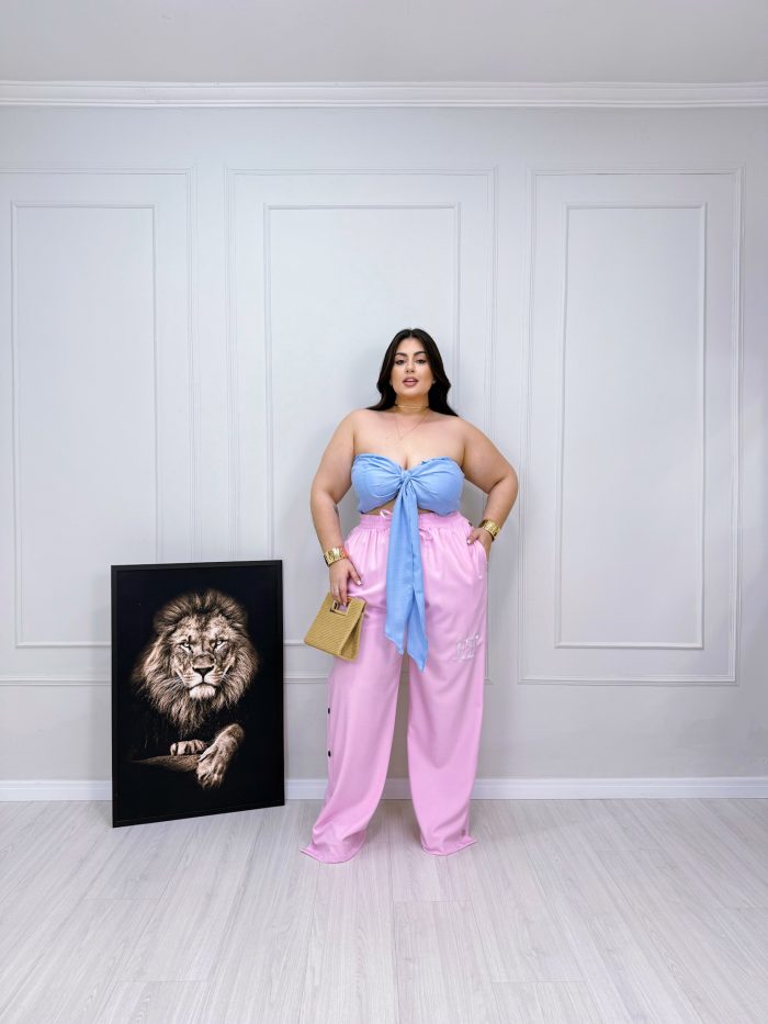 calça janete rosa plus size