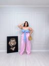 calça janete rosa plus size