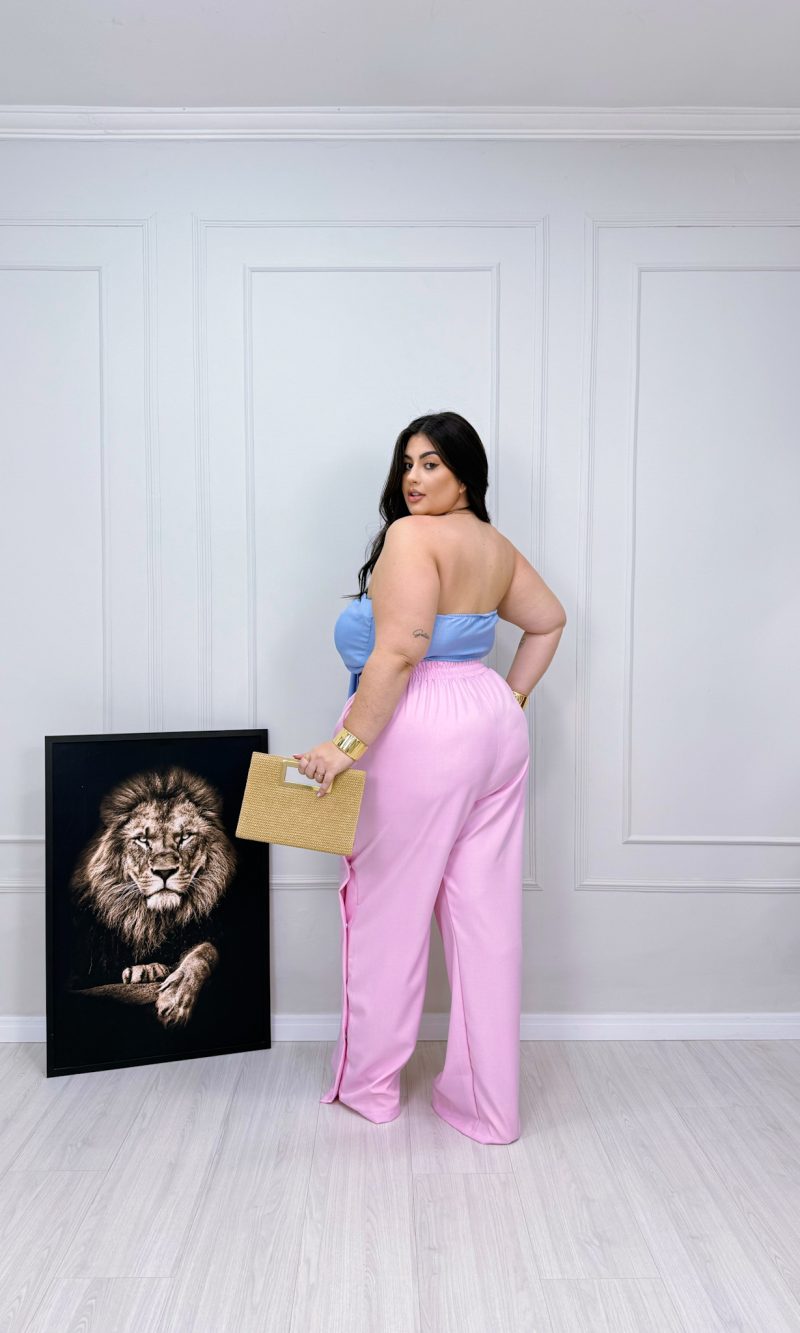 calça janete rosa plus size