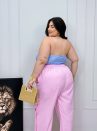 calça janete rosa plus size