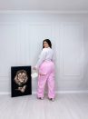 calça carlotta rosa plus size