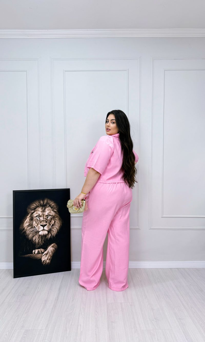 conjunto yanka rosa plus size