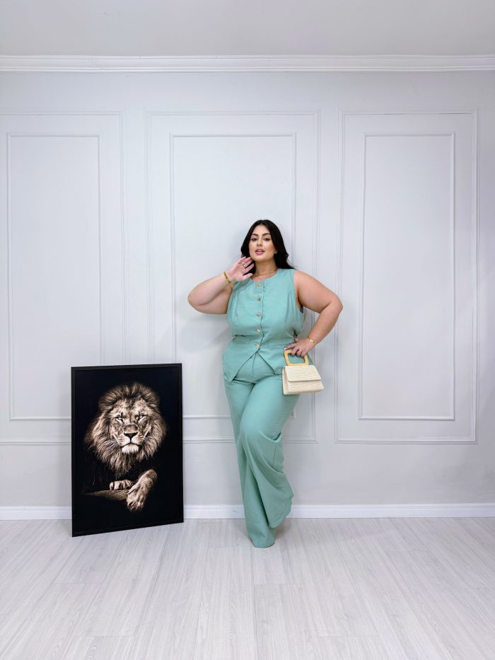conjunto roberta verde plus size