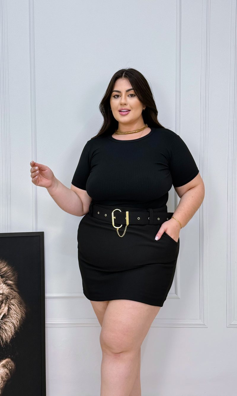 blusa cassia preto plus size