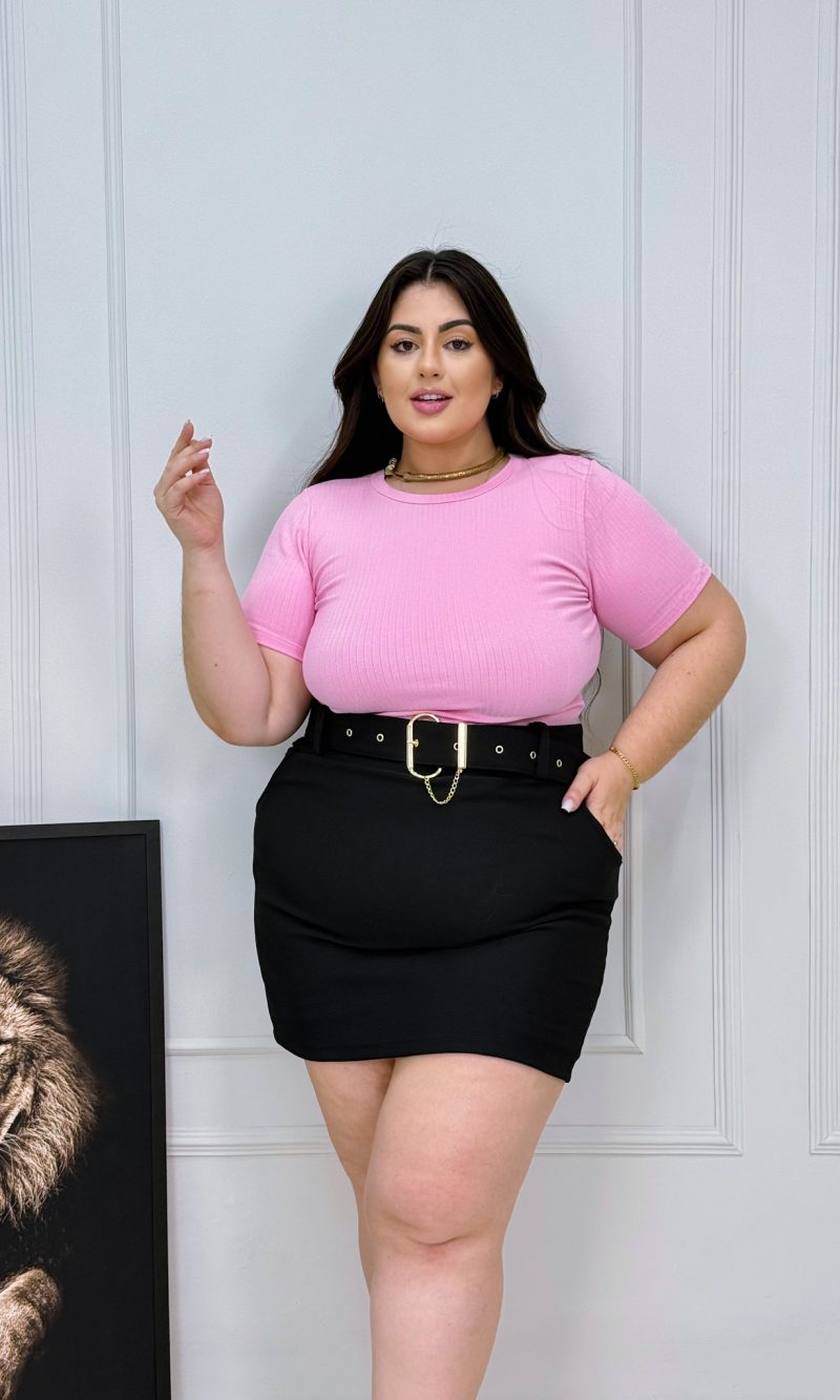 blusa cassia rosa plus size