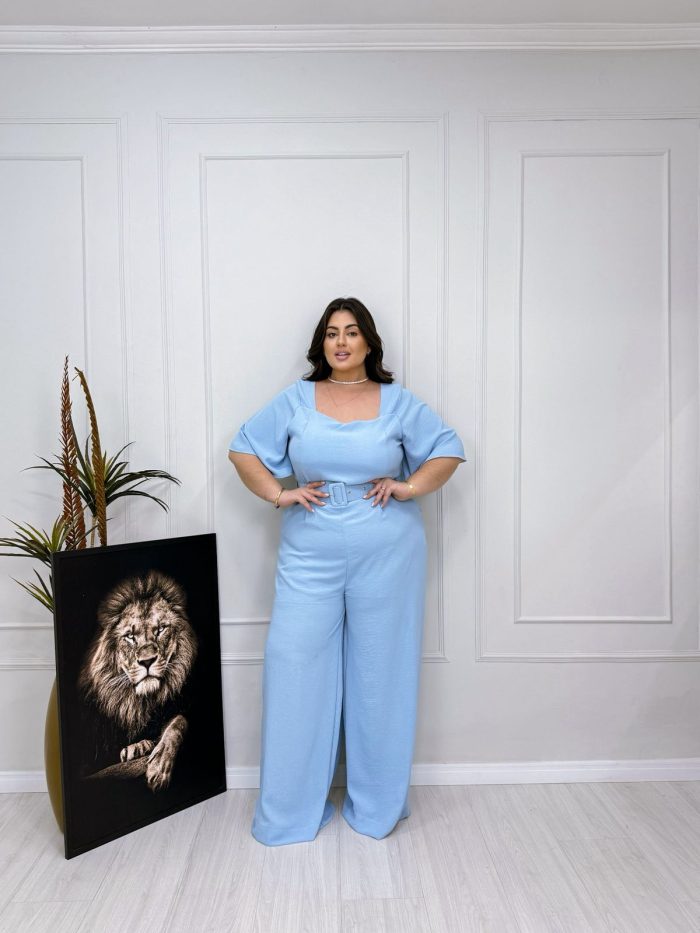 macacão vitória rosa bebê plus size