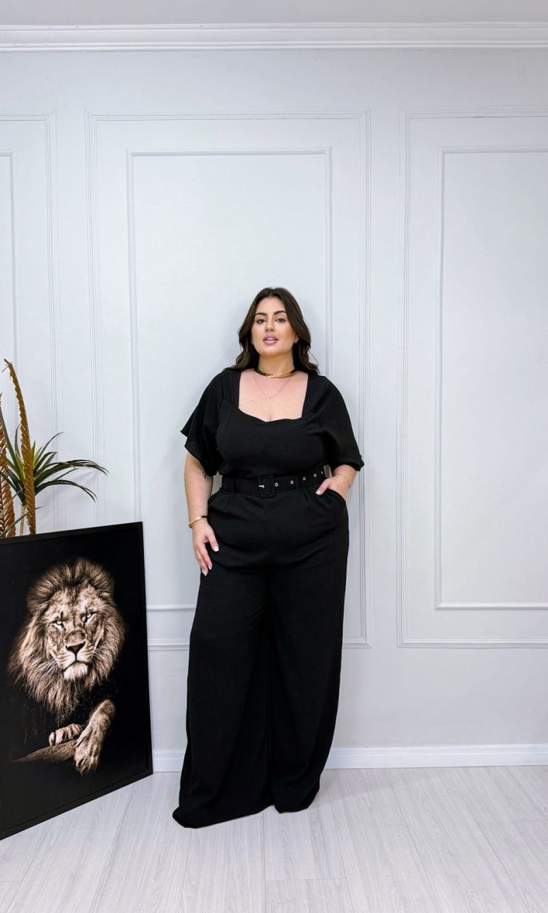 macacão vitória rosa bebê plus size