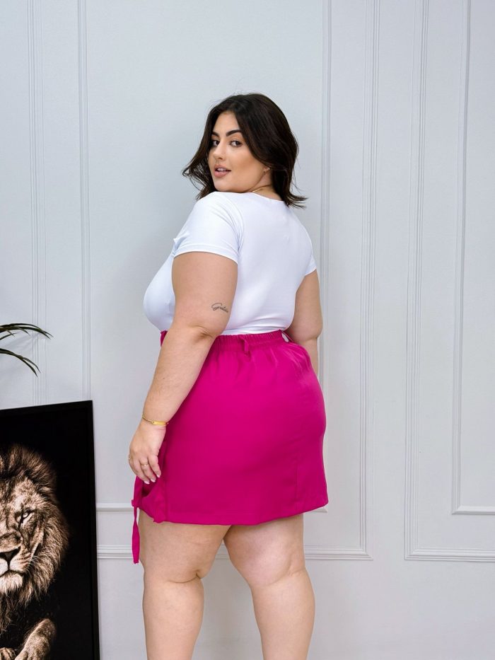 short saia noemi preto plus size short saia noemi preto plus size