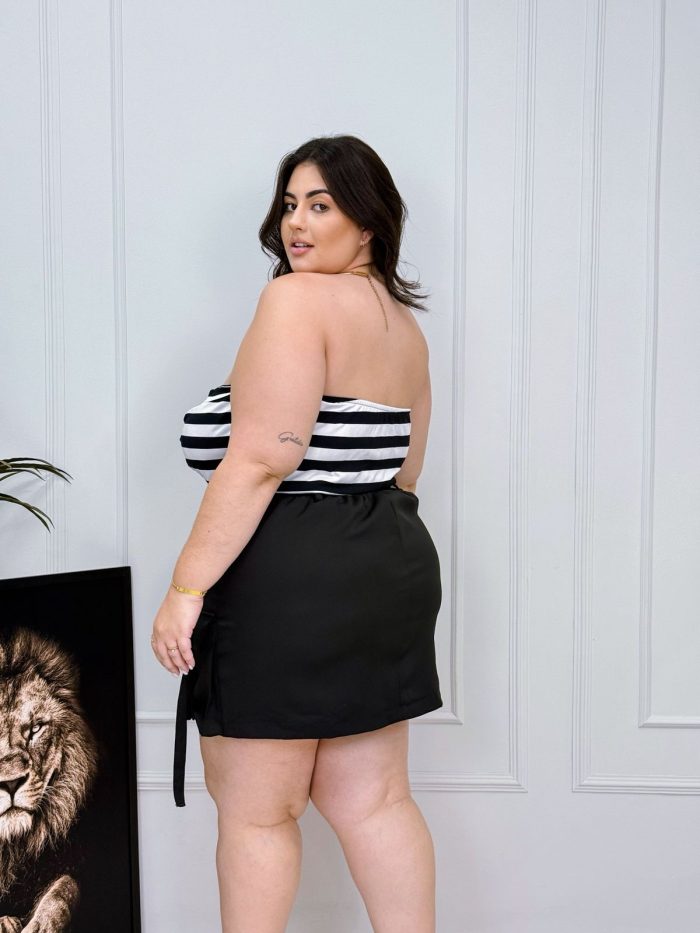 short saia noemi preto plus size short saia noemi preto plus size