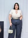 cropped suely nude plus size 1121