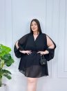 macaquinho diva preto plus size