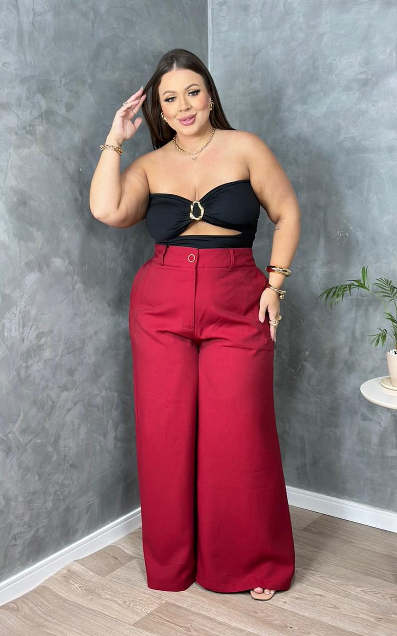calça nany vermelho plus size 