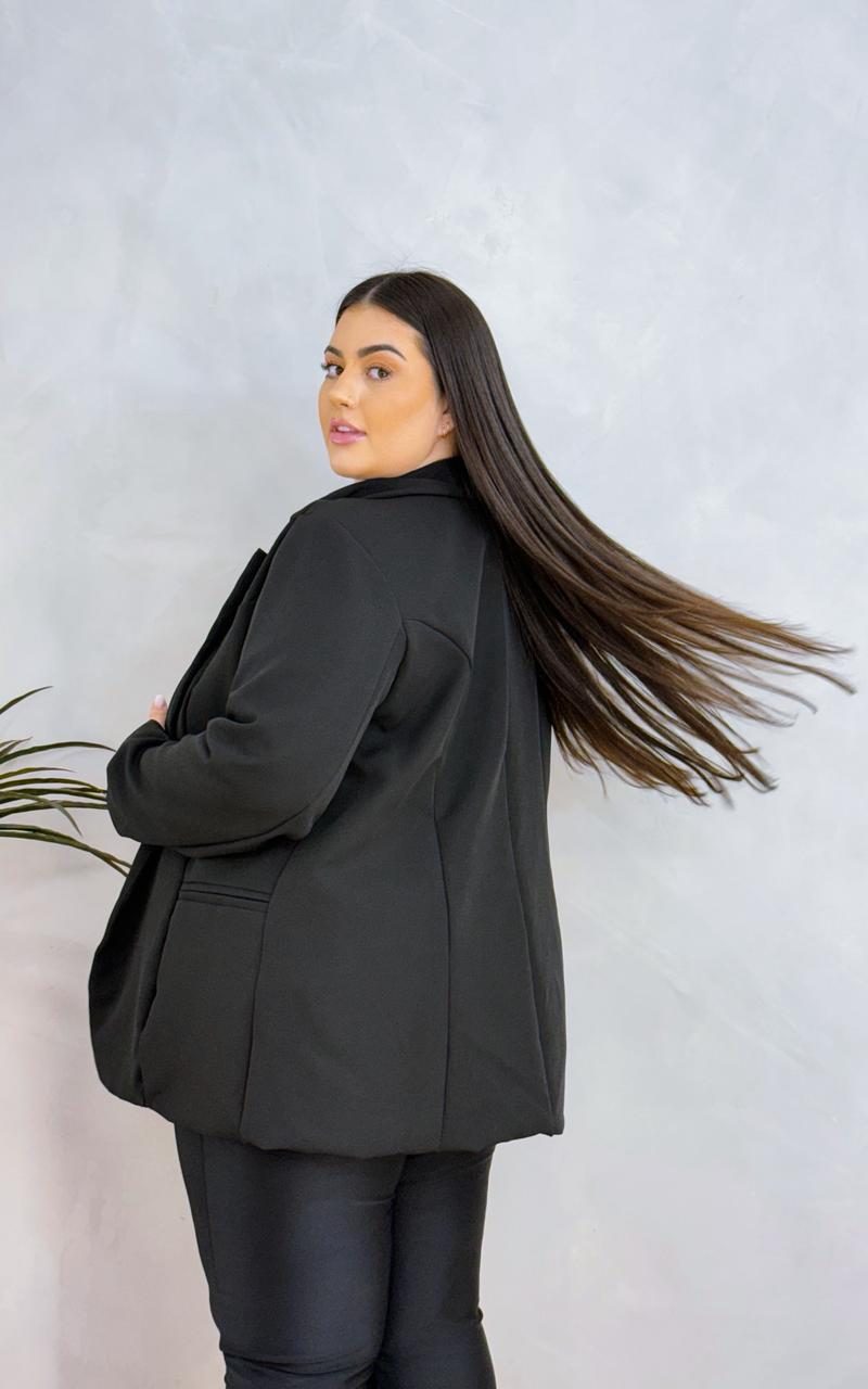 blazer berlim preto plus size 1599