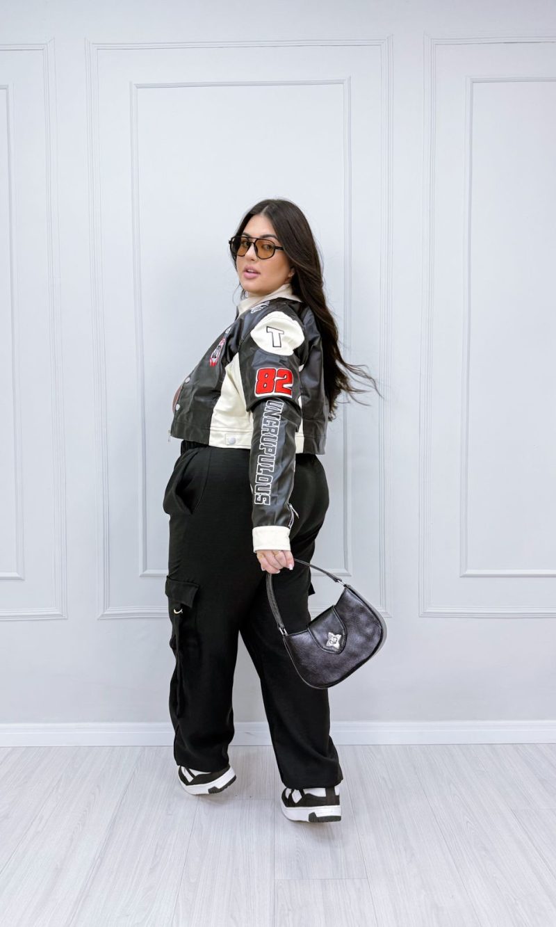 jaqueta felícia preta plus size