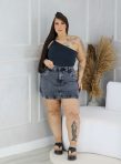 short saia paulina jeans plus