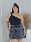 short saia paulina jeans plus