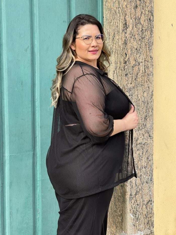 conjunto denise preto plus size conjunto denise preto plus size