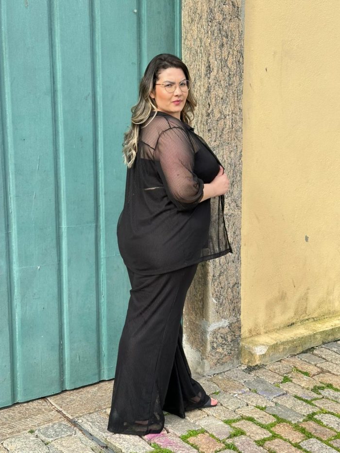 conjunto denise preto plus size conjunto denise preto plus size